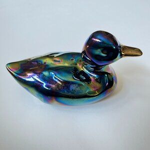 Ceramica Yapacunchi Iridescent Ceramic Duck from Ecuador